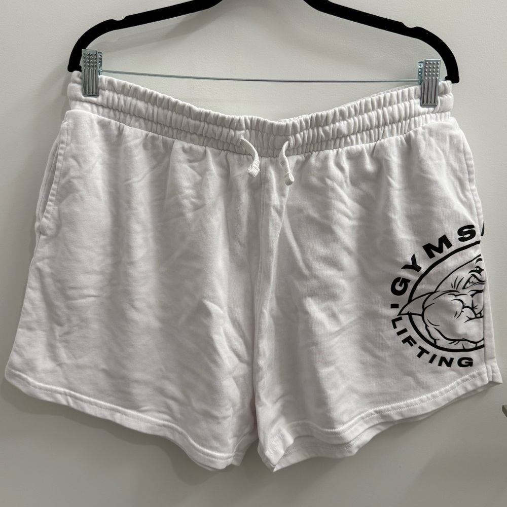 Gymshark White Athletic Shorts for Women